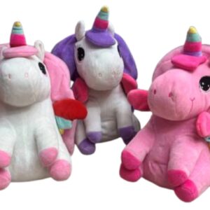 Mochila de Unicornio con Cuerno de Colores