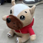 Bulldog con Sudadera